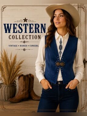 Vintage New Frontier Western Shirt & Vest Set